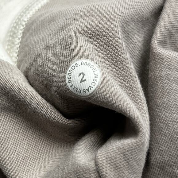 Lululemon Scuba High Rise Jogger Fleece White Opal Women's Size 2 - Picture 4 of 8